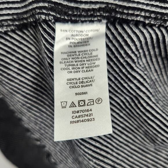 Loft Wrap 3/4 Sleeve Striped Cotton Blend Top Womens Size Extra Large XL - Picture 4 of 4